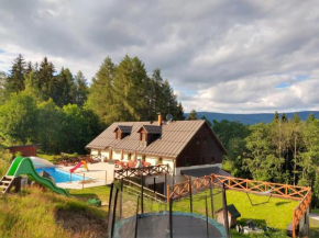 Chalupa Barborka - Národní park Krkonoše, sauna, bazén, dětské hřiště, gril, 6 pokojů, kuchyň, společenská místnost s krbem, Vrchlabi